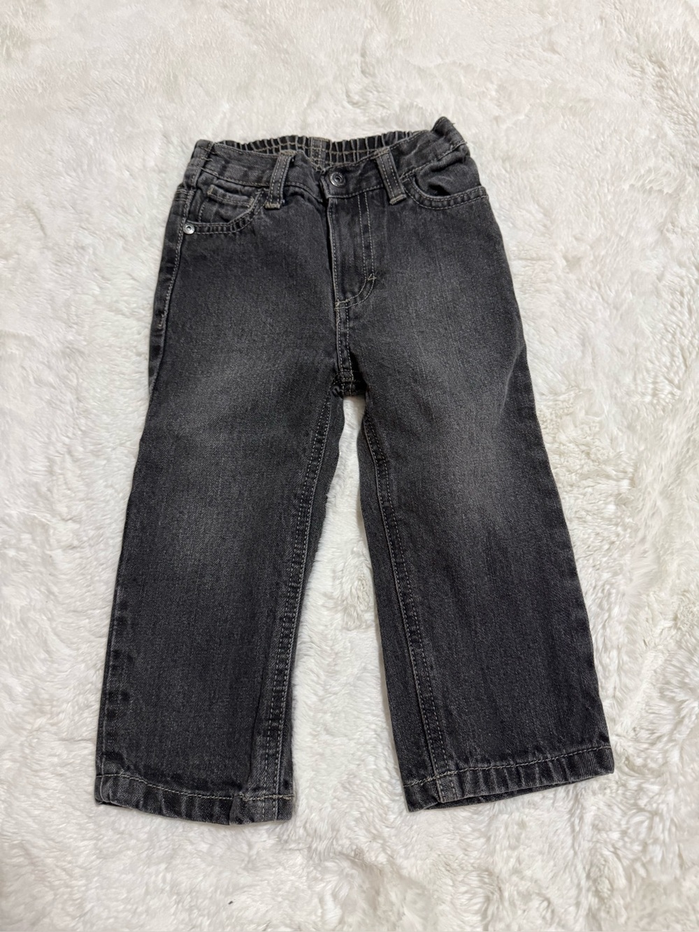 Calvin Klein Jeans Toddler Washed Black / Dark Gray Denim – Size 18 Months
